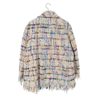 Chanel Coco Mark Button Fringe Tweed Jacket 38 — view 2