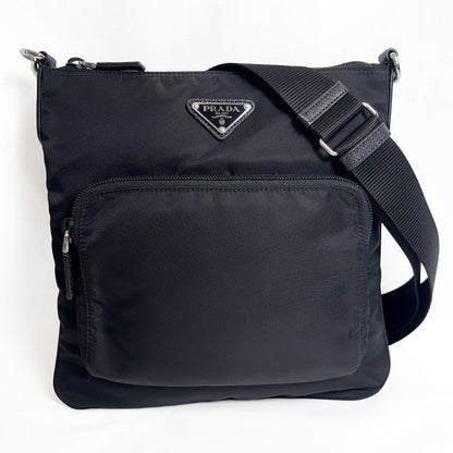 Prada Nylon Shoulder Bag Black