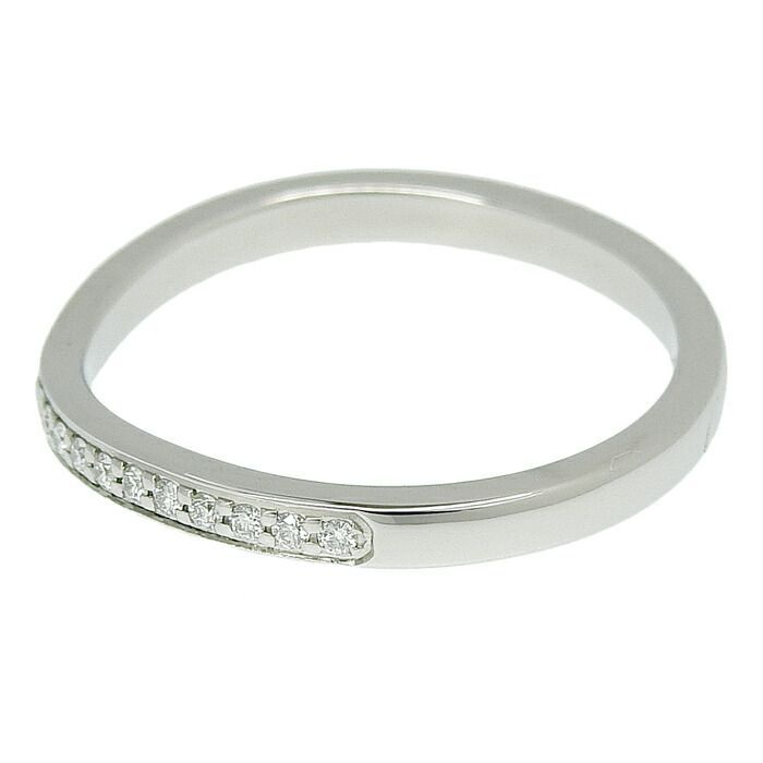 Cartier Ballerina Curved Half Eternity Diamond Ring Pt950 Platinum Diamond #49