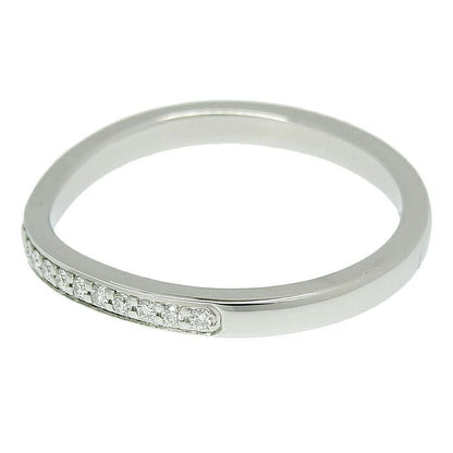 Cartier Ballerina Curved Half Eternity Diamond Ring Pt950 Platinum Diamond #49