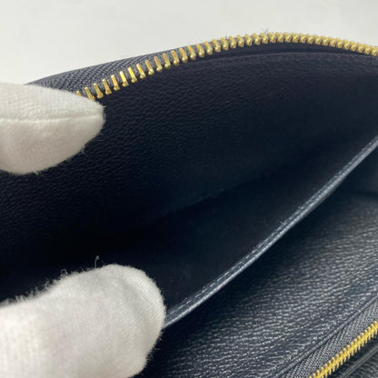 Louis Vuitton Monogram Empreinte Bicolor Zippy Wallet Black Beige — view 6