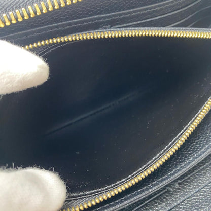 Louis Vuitton Monogram Empreinte Bicolor Zippy Wallet Black Beige — view 8