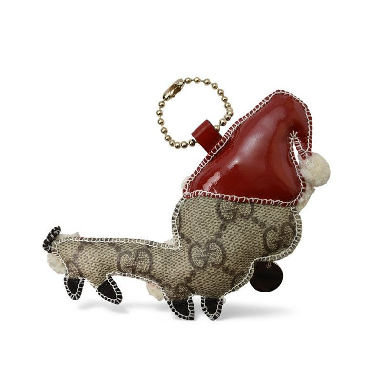 Gucci Key Ring Holder Strap Charm Christmas Limited Santa Guccioli GG — view 2