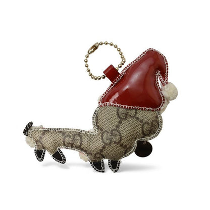 Gucci Key Ring Holder Strap Charm Christmas Limited Santa Guccioli GG — view 2