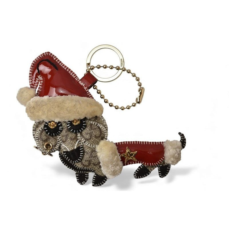 Gucci Key Ring Holder Strap Charm Christmas Limited Santa Guccioli GG