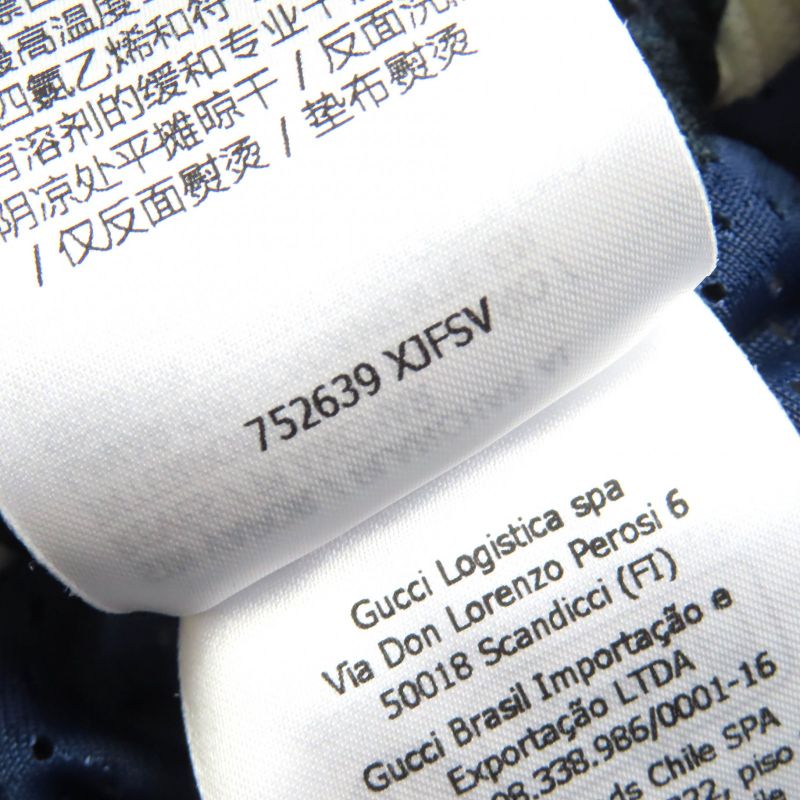 Gucci 23AW 752639 All-over Design Shorts Navy White Red XS With Box Made In