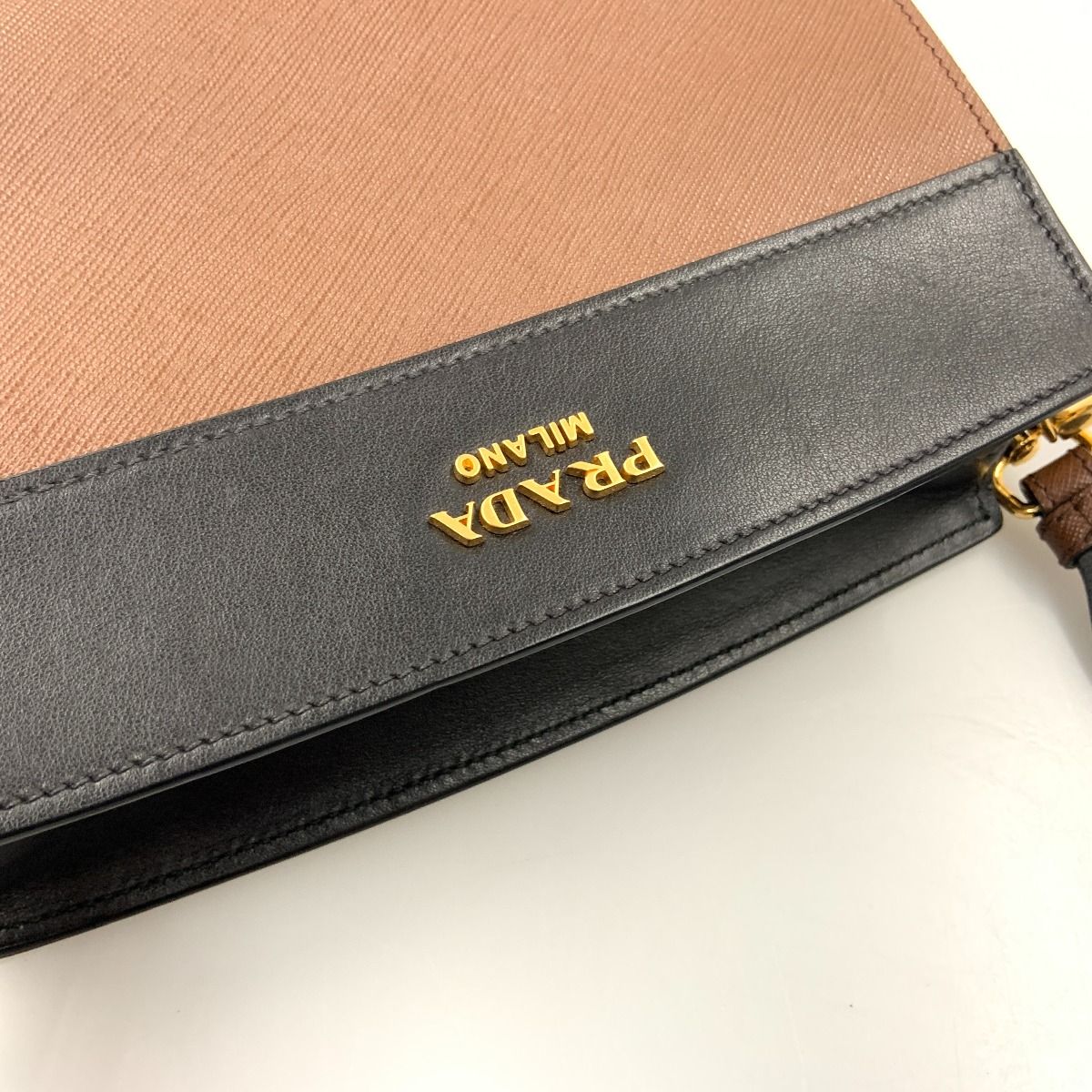 Prada Esplanade Bag Shoulder Bag 1bh043 Black X Brown