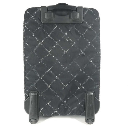 Chanel Carry-on Bag Old Travel Line Nylon Black