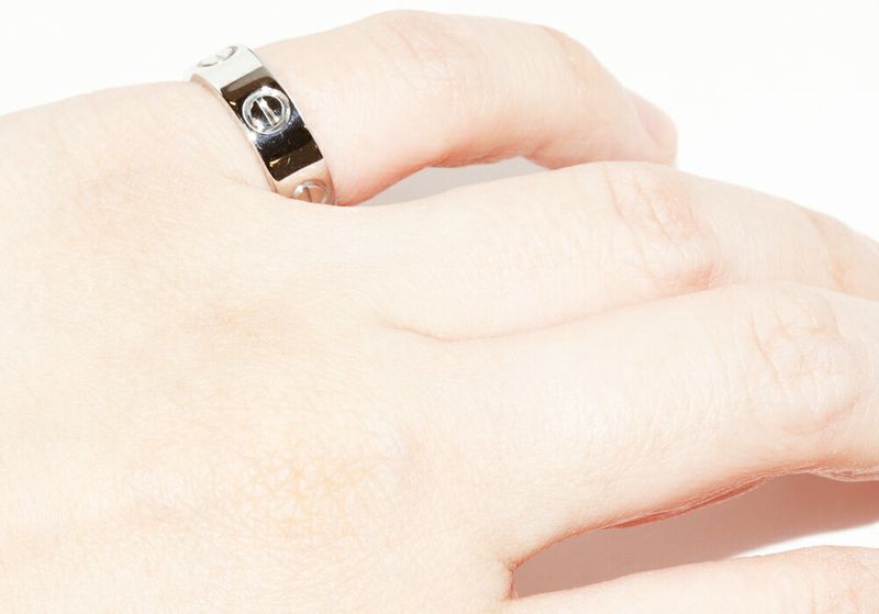 Cartier Ring Pt950 Love Ring Width 55mm (022in) B40849