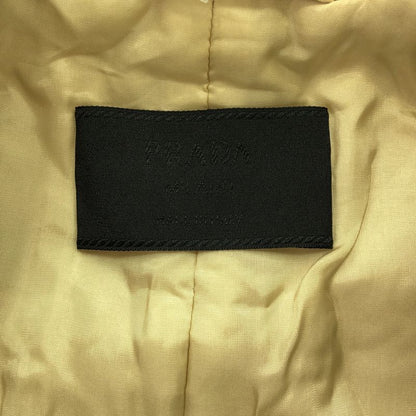 Prada Vintage Stainless Steel Collar Coat Beige S