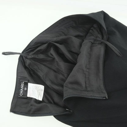 Chanel P24940v08903 Wool Black Women's Skirt