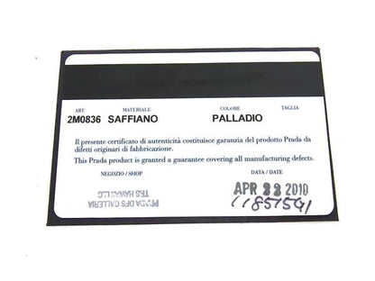 Prada 2m0836 Saffiano Leather Foldable Long Wallet Billfold Coin Purse Ladies