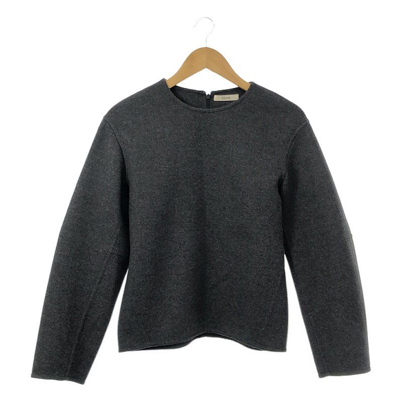 Celine - Phoebe Period Cashmere Blend Crewneck Knit - 34 - Grey - Women's