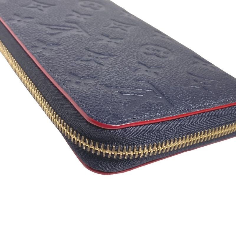 Louis Vuitton M62121 Empreinte Zippy Wallet Marline Rouge Long Wallet Louis