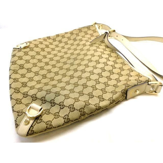 Gucci GG Canvas Shoulder Bag Beige — view 2