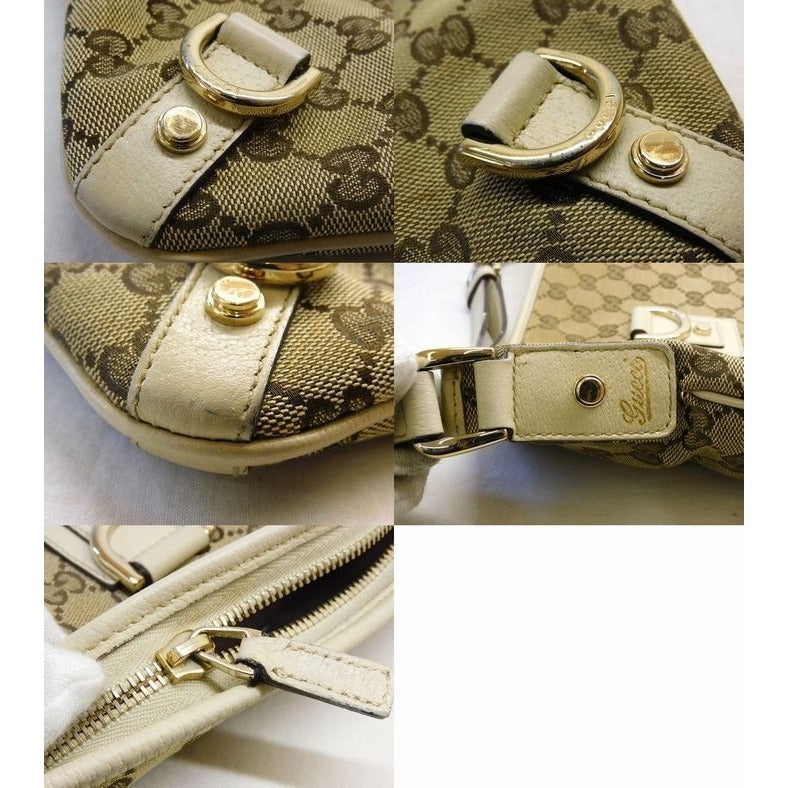 Gucci GG Canvas Shoulder Bag Beige — view 6