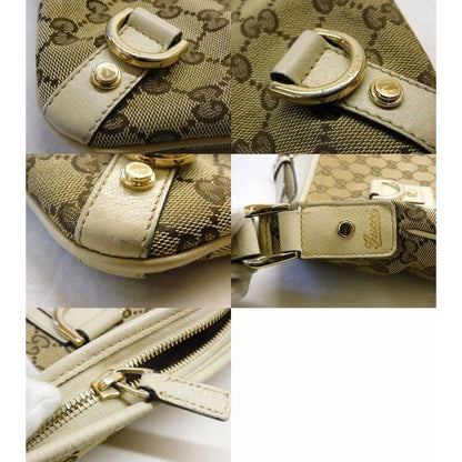 Gucci GG Canvas Shoulder Bag Beige — view 6