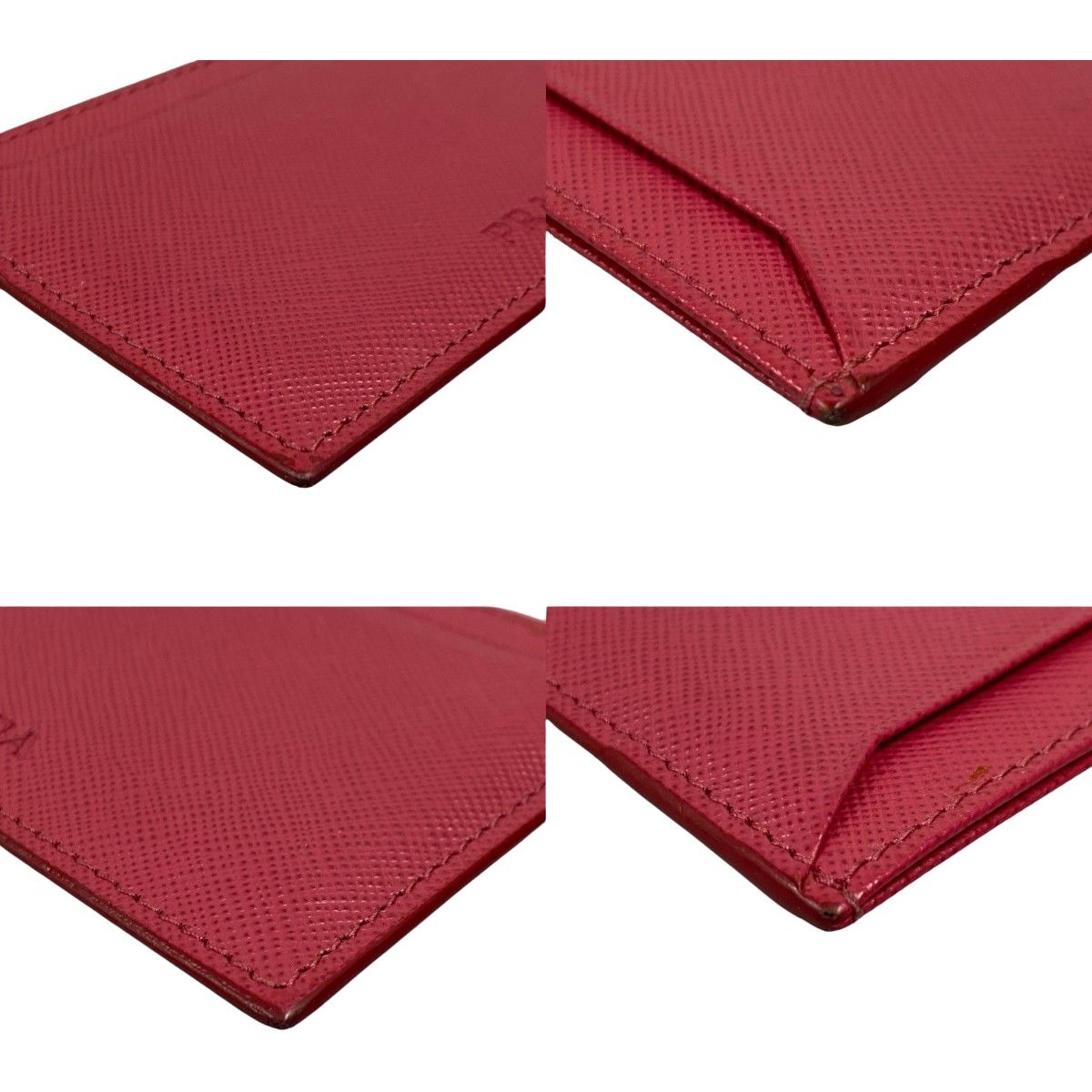 Prada Saffiano Card Case/business Card Case 1mc362 Pink