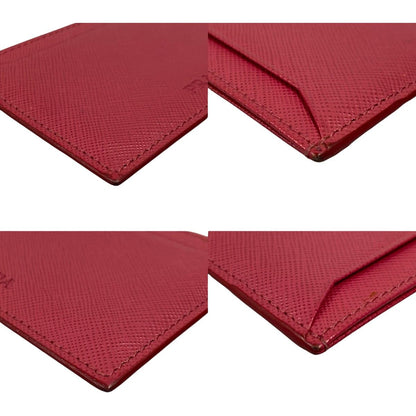 Prada Saffiano Card Case/business Card Case 1mc362 Pink