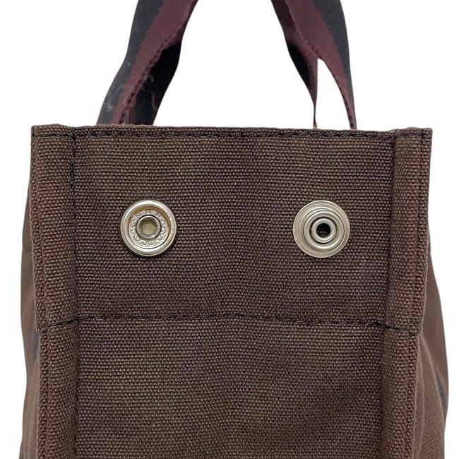 Hermes Tote Bag Fourre Tout Brown Black Bordeaux Excellent Condition