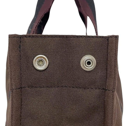 Hermes Tote Bag Fourre Tout Brown Black Bordeaux Excellent Condition