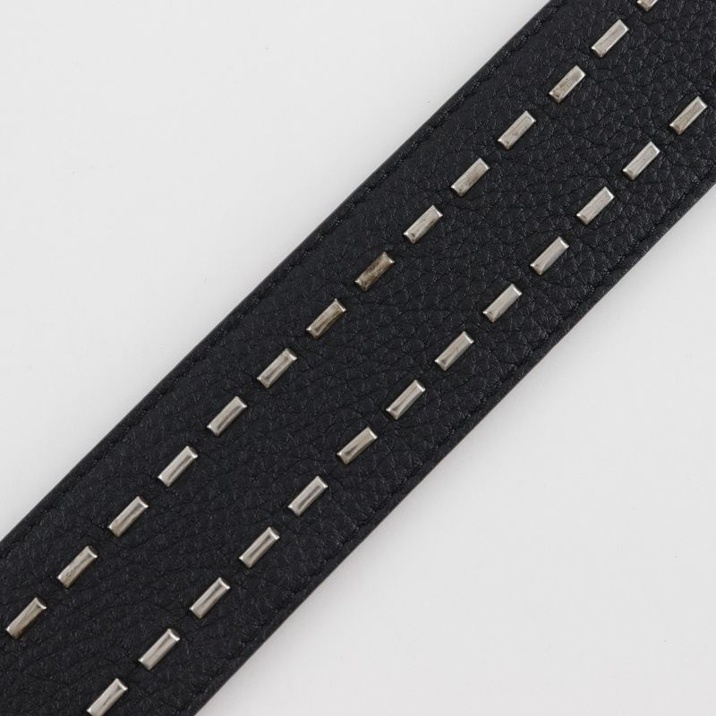 Fendi Selleria Studded Leather Black/red Unisex Shoulder Strap