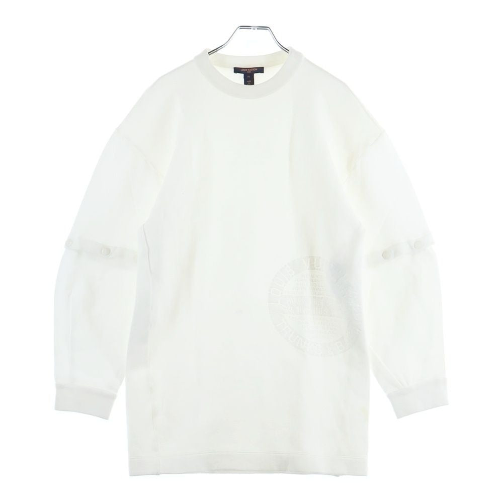 Louis Vuitton Circle Logo Print Sweat Dress Fed White