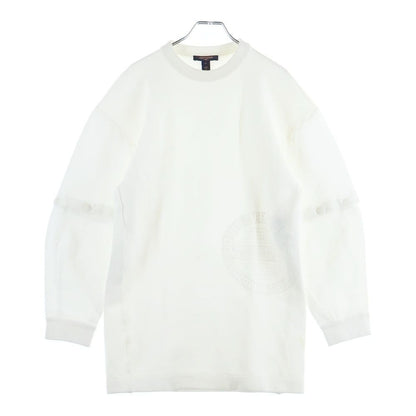 Louis Vuitton Circle Logo Print Sweat Dress Fed White
