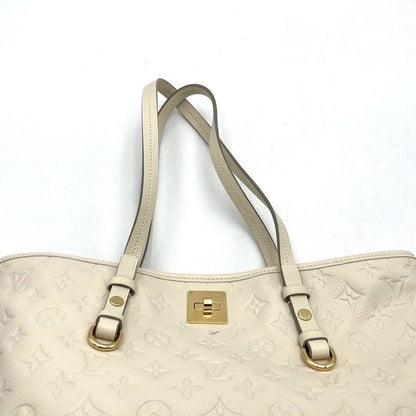 Louis Vuitton Citadines PM M40554 Handbag Tote Monogram Empreinte White Women