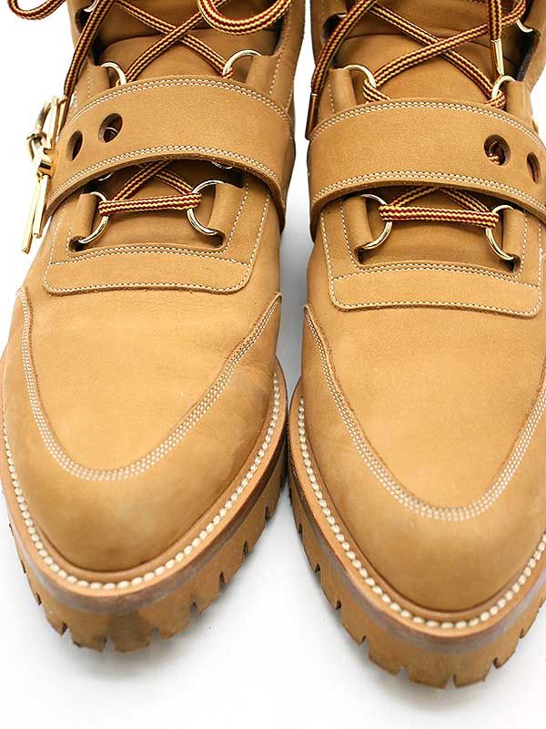 Louis Vuitton 19ss LV Creeper Line Ankle Leather Boots Brown 6 1 2