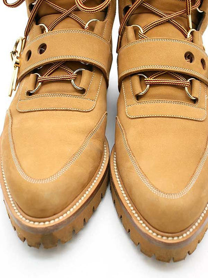 Louis Vuitton 19ss LV Creeper Line Ankle Leather Boots Brown 6 1 2