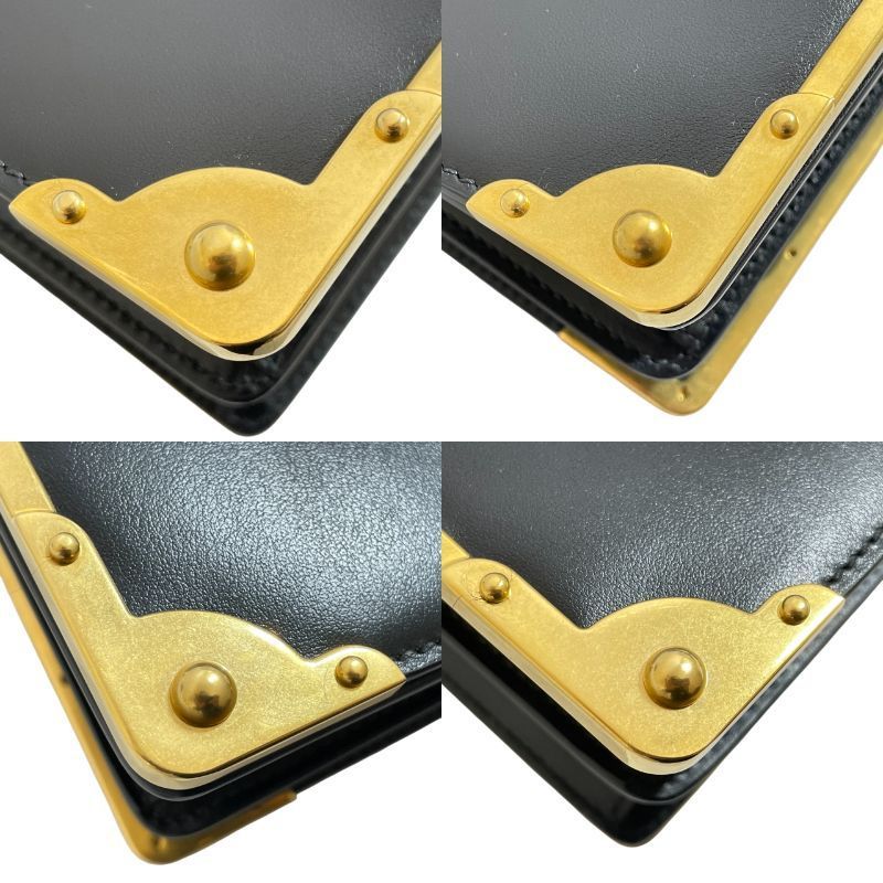 Prada Shoulder Bag 1bd045 Cahier Black A25-443