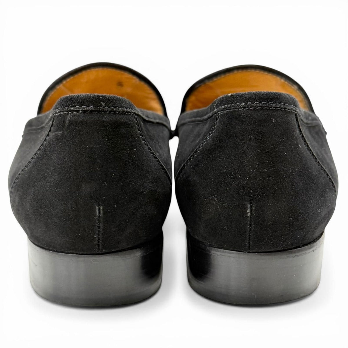 Hermes Vintage Constance Silver Hhardware Suede Leather Loafer Black 40 — view 4