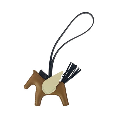 Hermes Rodeo Pegasus PM Chai Cles Noir Black Agno Milo Swift Key Holder