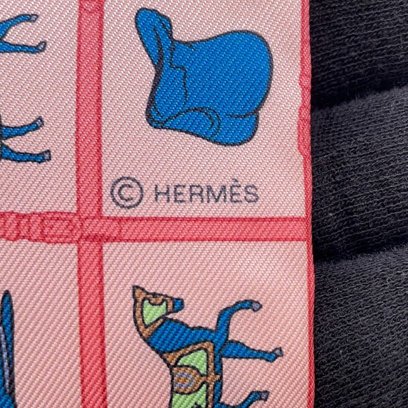 Hermes Scarf Twill Horsewear Couvertures Et Tenues de Jour Silk Rose Blue Veil