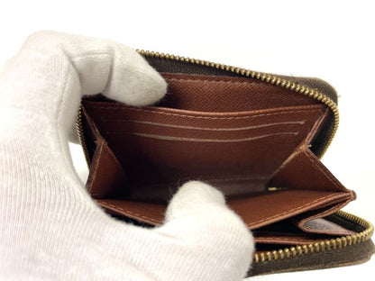Louis Vuitton Monogram Zippy Coin Purse Zippy Wallet Round Zip Compact Wallet