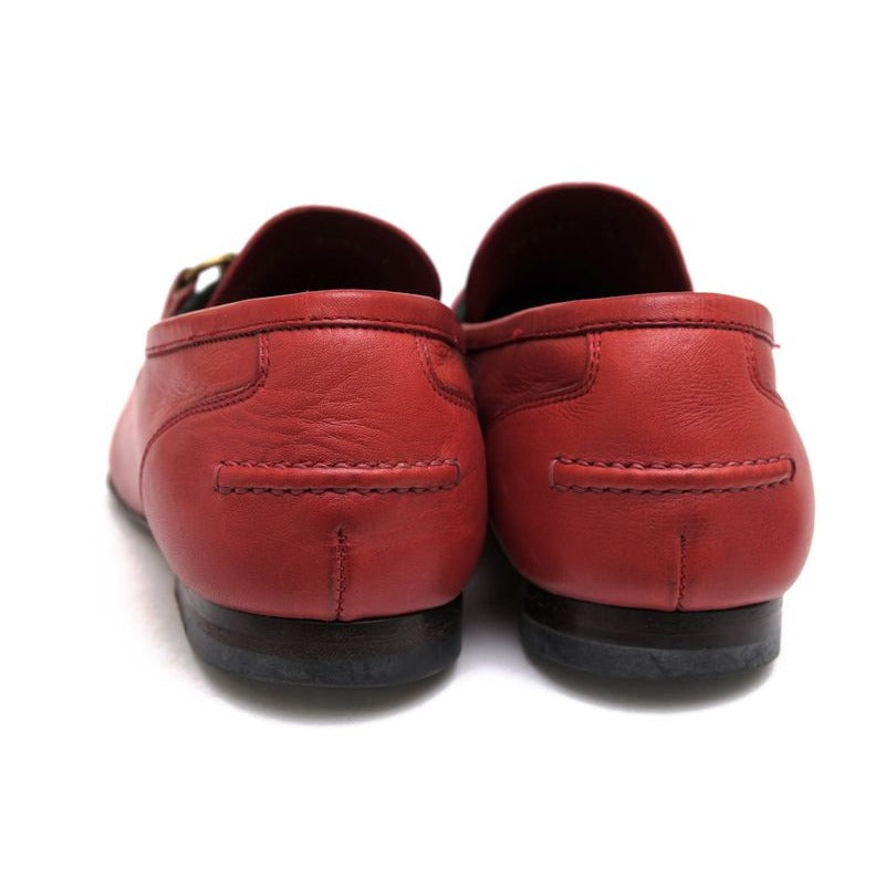 Gucci Bit Loafers Shoes Men Leather Red Sherry Line — view 4