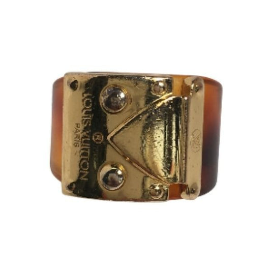 Louis Vuitton M Size Ring Burg Lock Me Brown