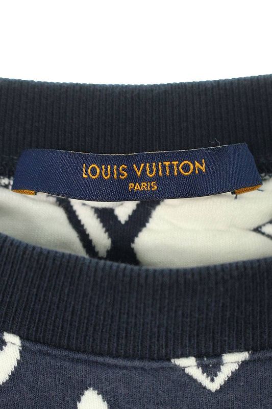 Louis Vuitton 21SS Rm211q TCJ Hiy53w Full Monogram Jacquard Crewneck Sweatshirt