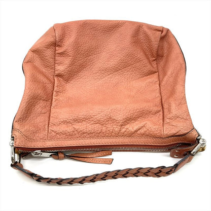 Gucci Shoulder Bag Leather 257090 Pink Silver Hardware D7608708 Bamboo Full