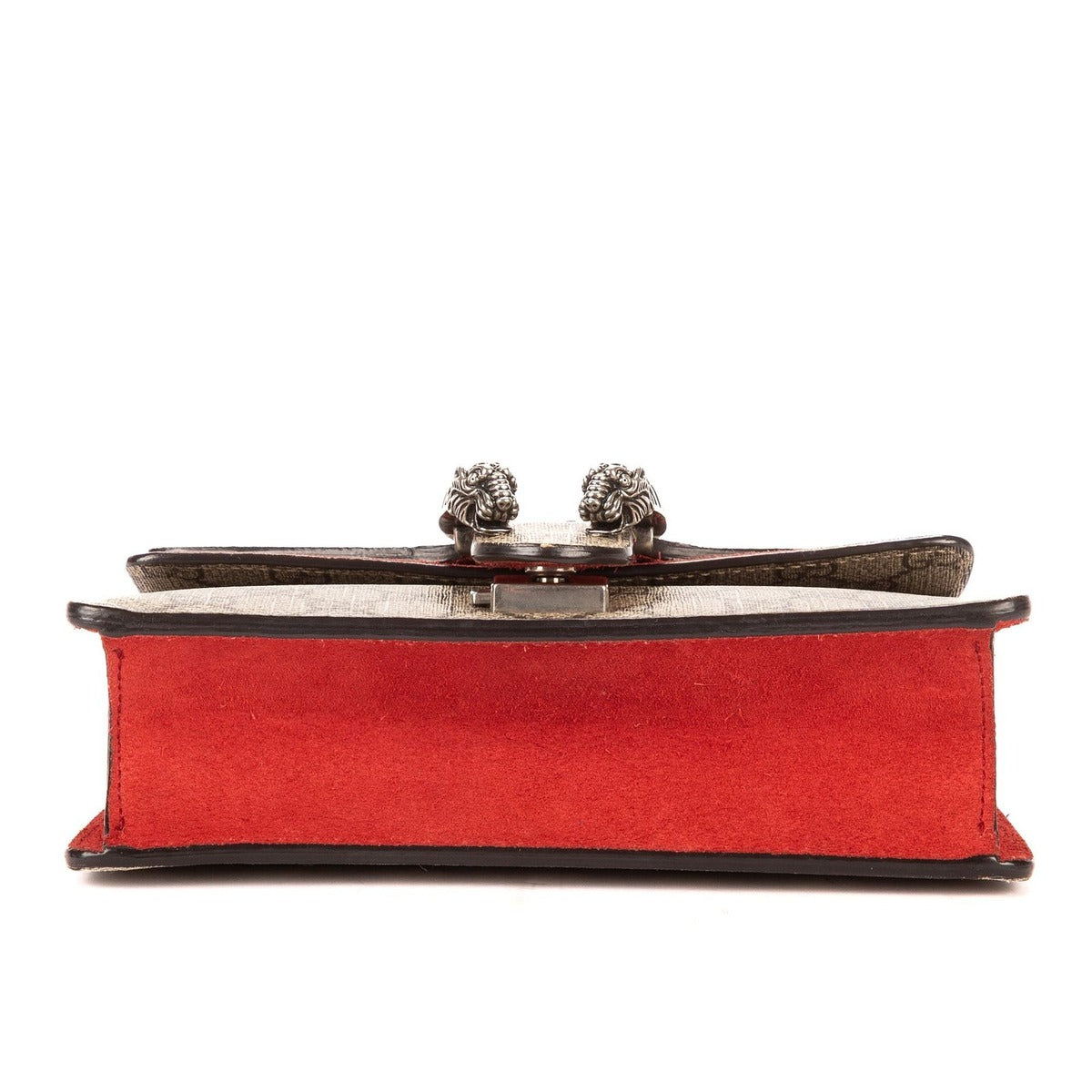 Gucci Dionysus Beige Red Supreme Canvas Suede Shoulder Bag — view 6