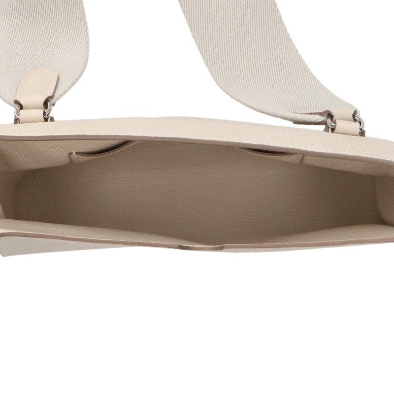 Hermes Vidpoche W Engraved Svhardware Togo Leather Shoulder Bag Men's