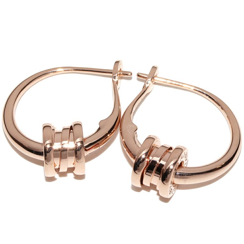 Bulgari Earrings 18K Pink Gold Bzero1 Element Earrings Hoop Earrings 355007