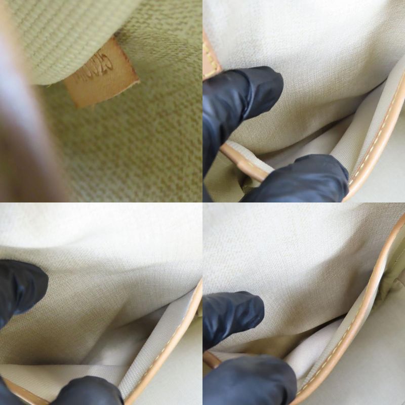 Louis Vuitton Handbag Trouville M42228 Monogram Nubuck Brown Gold Hardware