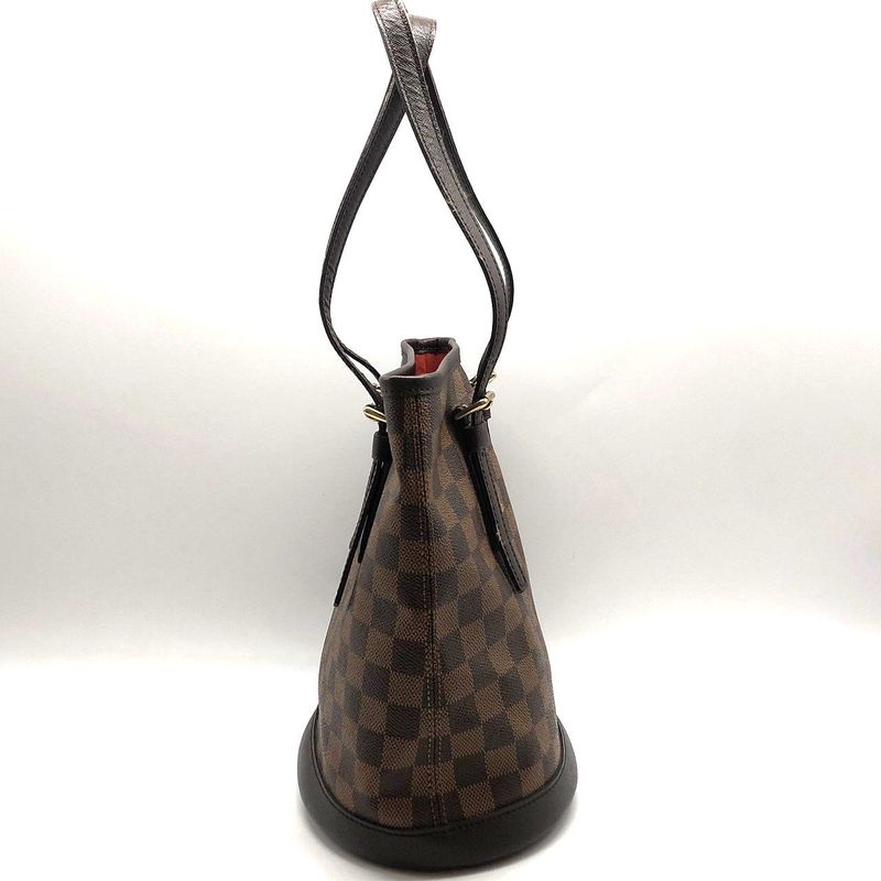 Louis Vuitton Damier Marais N42240 Tote Bag with Pouch Ladies Brown Used 006238