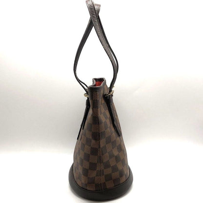 Louis Vuitton Damier Marais N42240 Tote Bag with Pouch Ladies Brown Used 006238