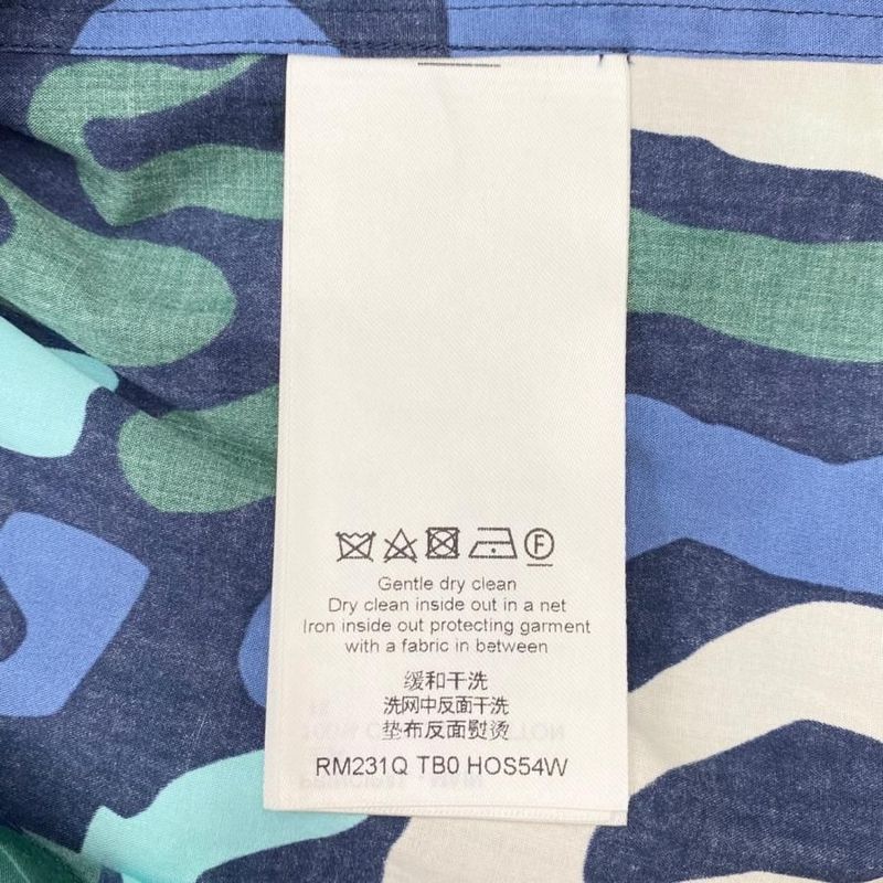 Louis Vuitton Long Sleeve Shirt Graphic Logo All Over Rm231q Tb0 Hos54w XS Size