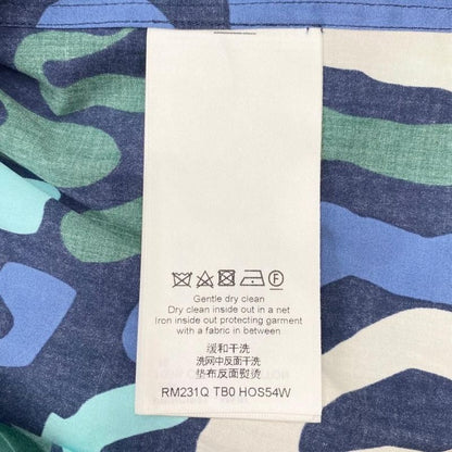 Louis Vuitton Long Sleeve Shirt Graphic Logo All Over Rm231q Tb0 Hos54w XS Size