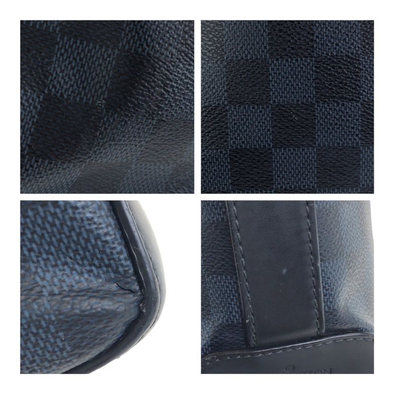 Louis Vuitton Damier Cobalt Tote Greenwich Blue Leather N41351 Business Bag