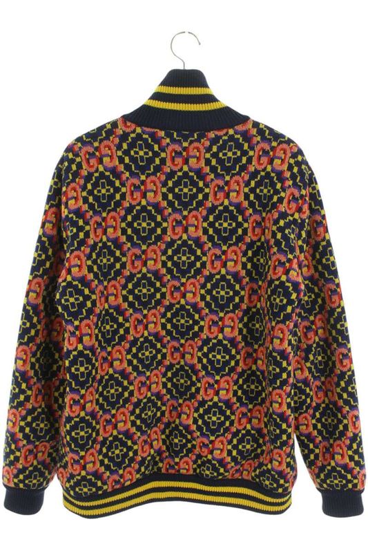 Gucci 675998 Xkb4v Double G Jacquard Bomber Blouson Men's S